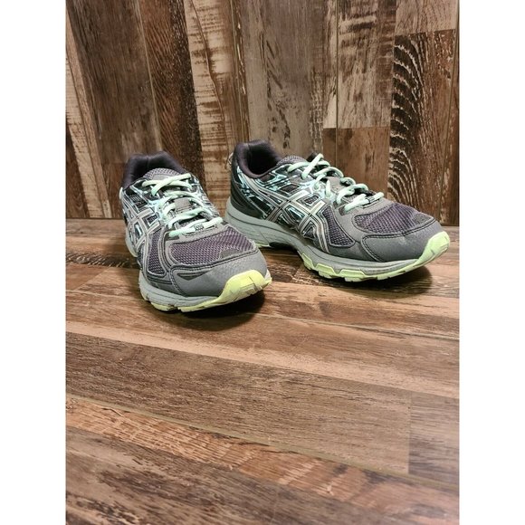 ASICS Womens Gel Venture 6 T7G7Q D Black Teal Running Sneaker Shoes US 11 - Picture 1 of 8